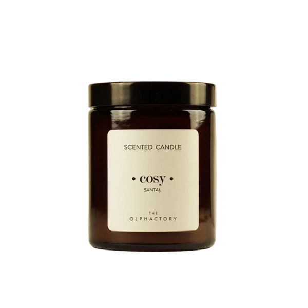 Scented candle glass 200g cosy Santal