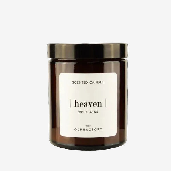 Scented candle glass 135g Heaven white lotus