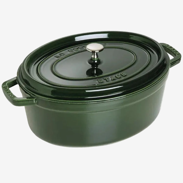 Tenxhere Staub La cocotte 29 cm me kapak ovale jeshile 3272341029850