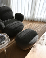 Toe Ottoman Deep Taupe