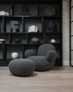 Toe Ottoman Deep Taupe