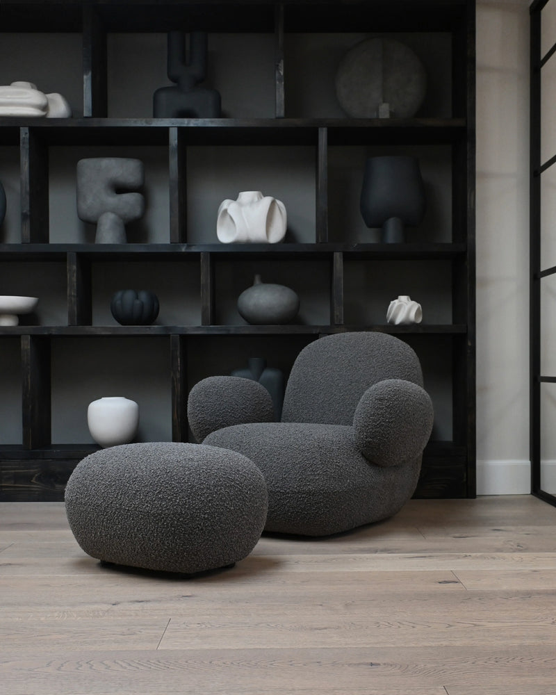 Toe Ottoman Deep Taupe