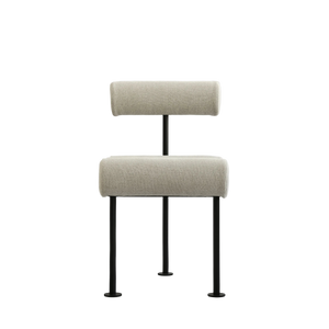 Hiro Dining Chair Black Frame Linen