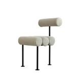 Hiro Dining Chair Black Frame Linen