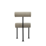 Hiro Dining Chair Black Frame Linen