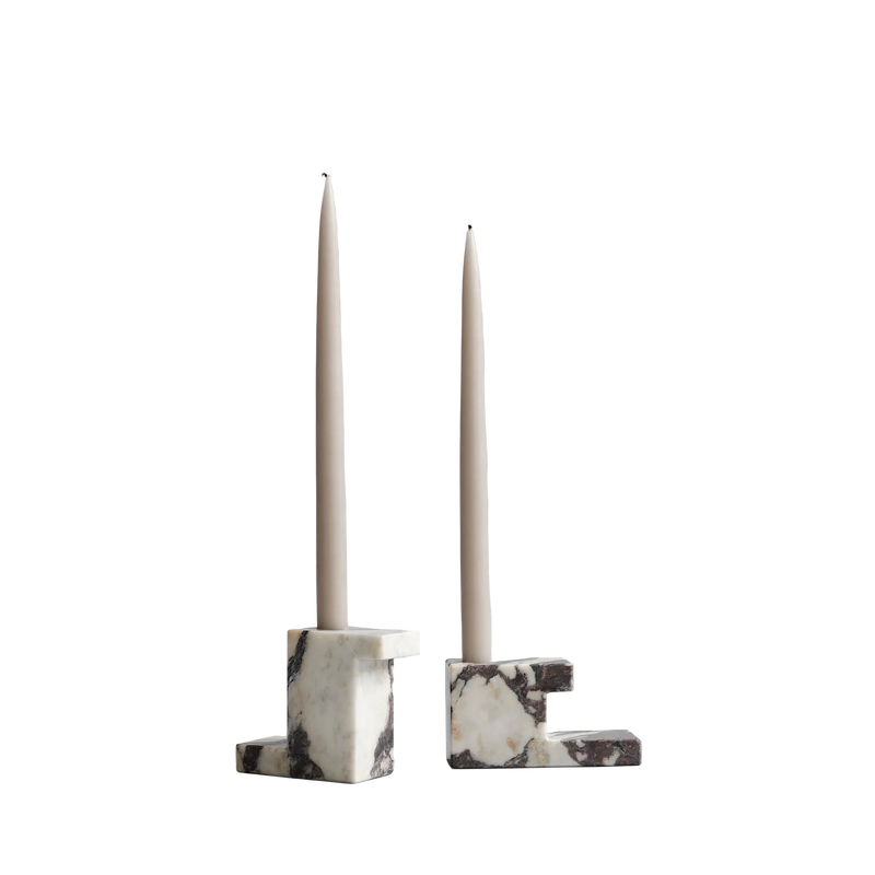Brick Lamp Low Calacatta