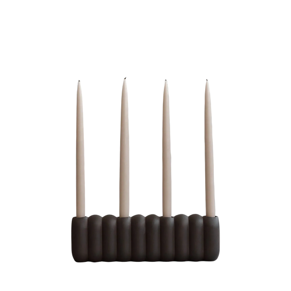 Tube Candle Holder Big Coffee