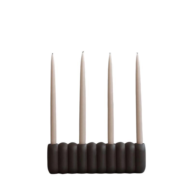 Tube Candle Holder Big Coffee