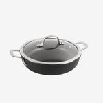 Tigan Ballarini Alba 24 cm 2 doreza me kapak zeze/inox Ind-Er