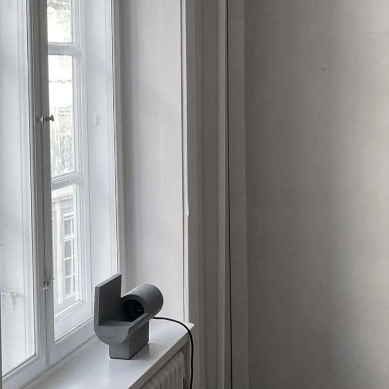Brutalist Table Lamp Grey