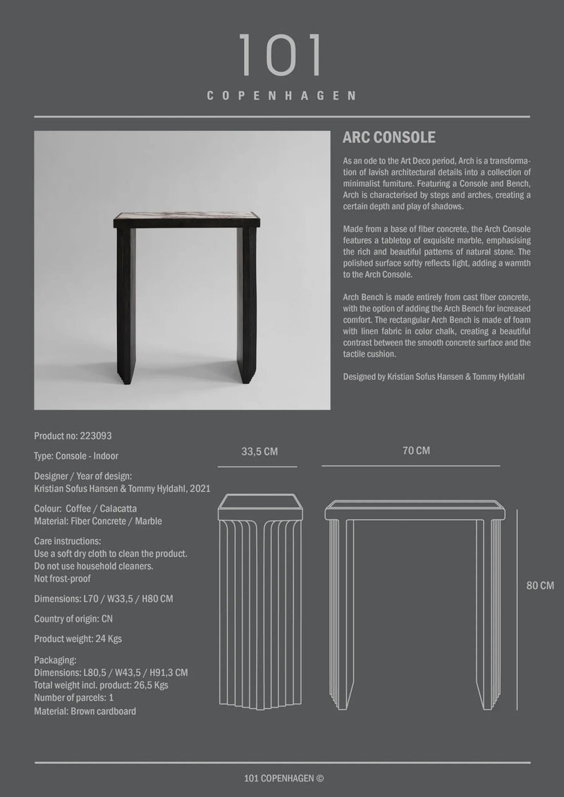 Arc Console Calacatta
