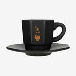 SET 4 8-FACES CUPS TOTAL BLACK Bialleti