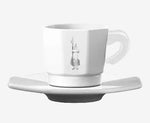 SET 4 8-FACES CUPS TOTAL WHITE Bialleti