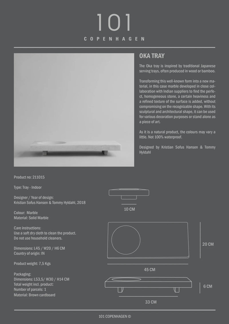 Oka Tray - Marble