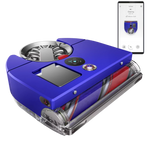 Robot Dyson vacuum blue/nickel
