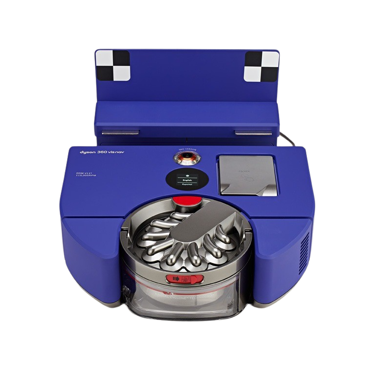 Robot Dyson vacuum blue/nickel