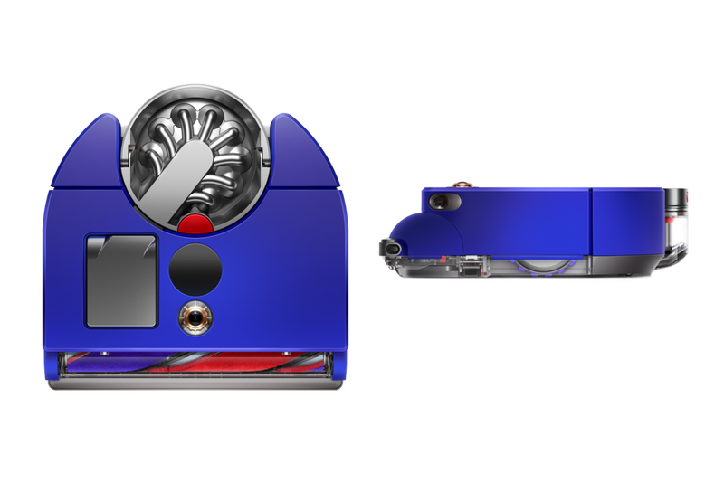 Robot Dyson vacuum blue/nickel