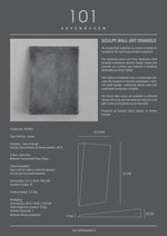 Sculpt Wall Art Triangle Mini Dark Grey