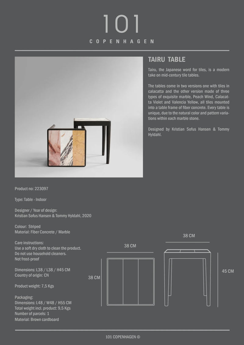 Tairu Table Striped