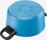 Tenxhere me kapak Ballarini Caprera 24 cm me kapak blu