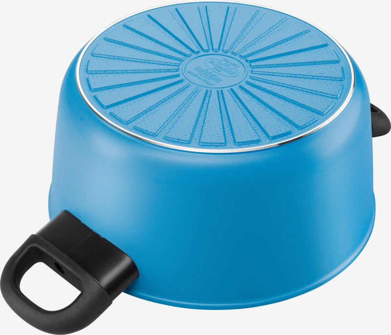 Tenxhere me kapak Ballarini Caprera 24 cm me kapak blu