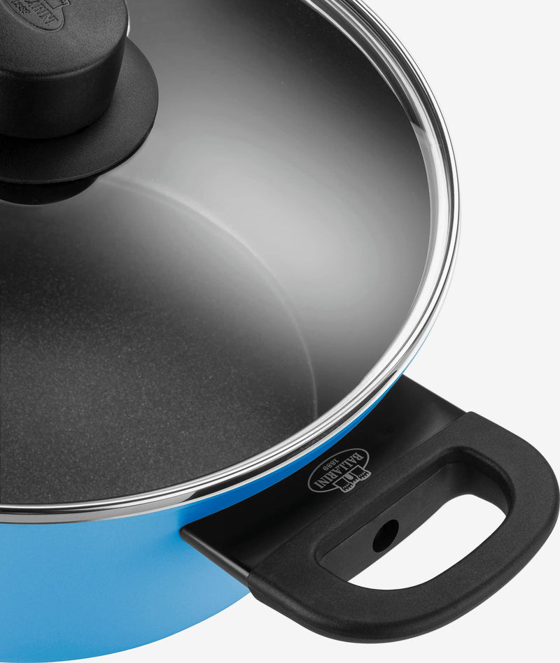 Tenxhere me kapak Ballarini Caprera 24 cm me kapak blu