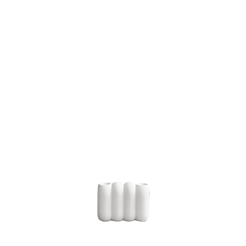 Tube Candle Holder Mini Bone White