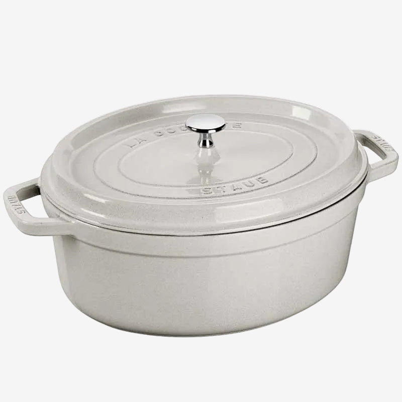 Tenxhere Staub La cocotte 29 cm me kapak ovale e bardhe 3272340040344
