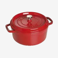 Tenxhere Staub La cocotte 24 cm me kapak e kuqe