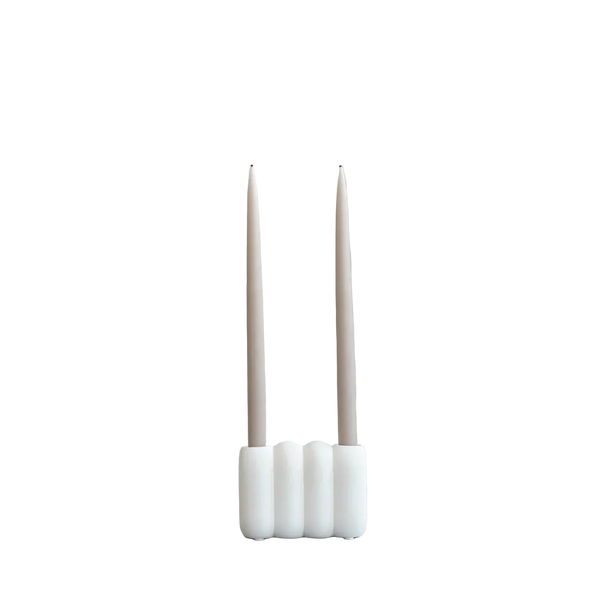 Tube Candle Holder Mini Bone White