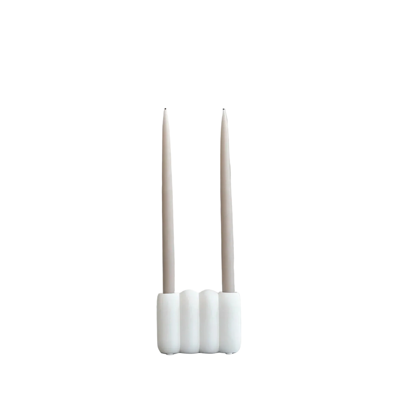 Tube Candle Holder Mini Bone White