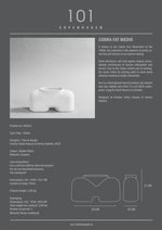 Cobra Vase Fat Medio Bubble White