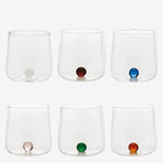 BILIA CALEIDO BICCHIERE TUMBLER AMBRA Ø.88x90mm. CL.44