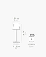 POLDINA TA.MINI PRO Ø.111x300mm. 2,2W LED 185/203m.22/30K-5Vdc max1A-IP65 Zafferano S.R.L